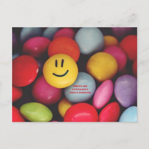 Smiles are Contagious Postcard