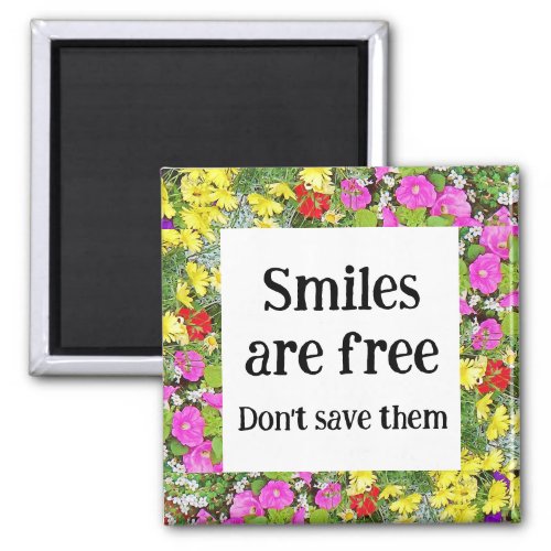 Smiles are Free Magnet