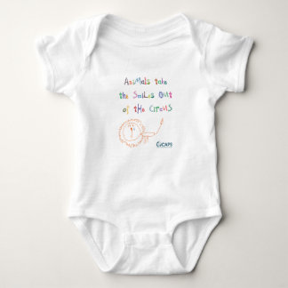"Smiles" Circus Campaign Babygro Baby Bodysuit