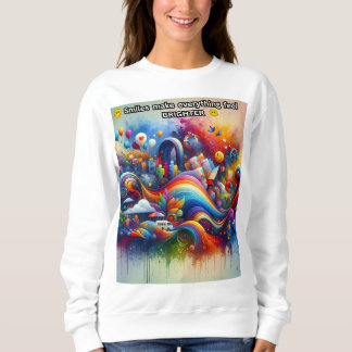 Smiles make everything feel brighter sweatshirt