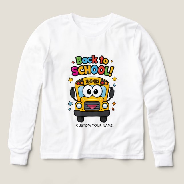 "Smiles on Wheels: Back to School in Style!" Tri-Blend Shirts (Design Front)