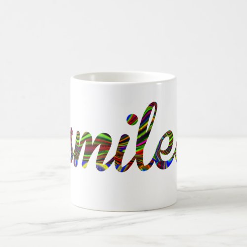 smiles positive vibes design beautiful coffee mug