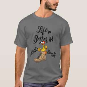 Smilessports Funny Life Is Better In Hiking Boots T-Shirt