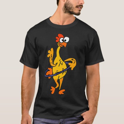 SmileteesFunny Funny Rubber Chicken Hula Hoop  T_Shirt