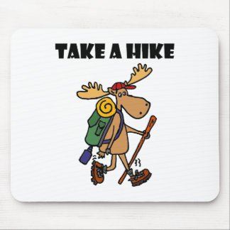 Smileteessports Funny Take A Hike Moose Hiking Mouse Pad
