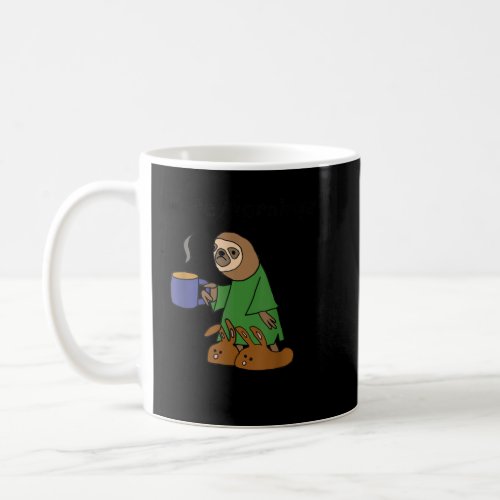Smiletodaytees Funny Sloth I hate Mornings Coffee Mug