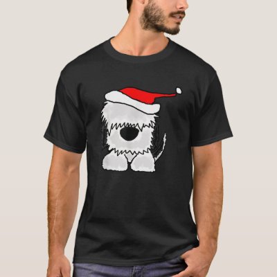 Smiletodaytees Old English Sheepdog Christmas  T-Shirt