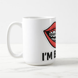 Smiley Braces Fun Sticker – Colorful Lips Coffee Mug