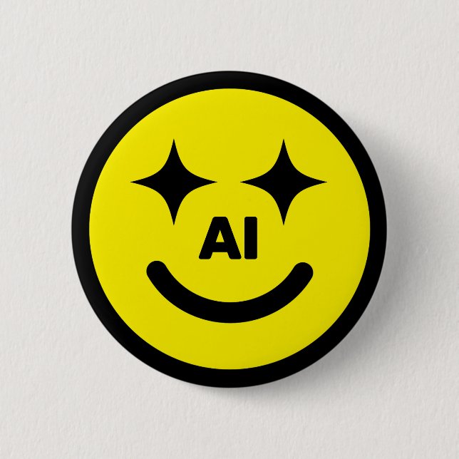 Smiley Face AI™ Button (Front)