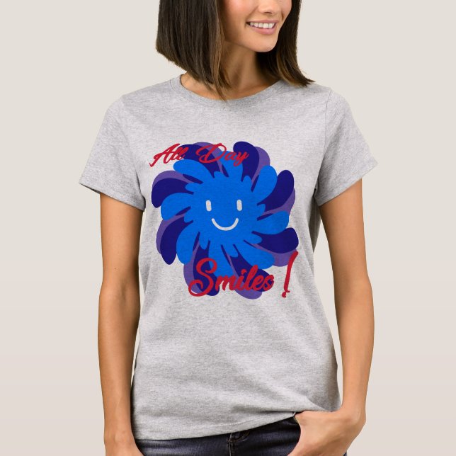 Smiley Face All Day Smiles Tee (Front)