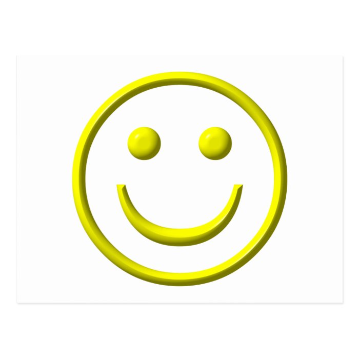 Smiley Face   Be happy Postcards