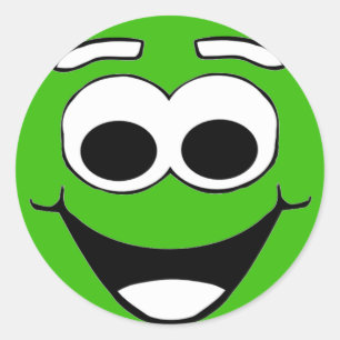 Smiley Face Classic Round Sticker