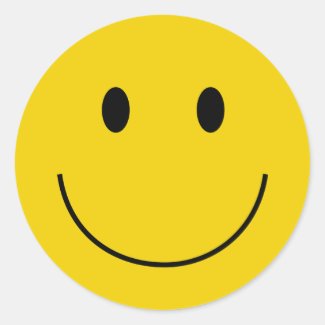 smiley face sticker