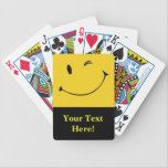 Smiley Face Deck of Cards<br><div class="desc">Customize with your own text. Makes great promo cards.</div>