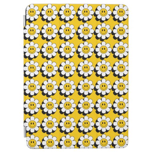 Smiley Face Flower iPad Cover 