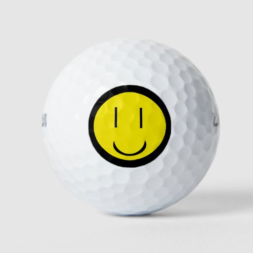 Smiley Face Golf Balls