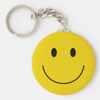 smiley face keychain
