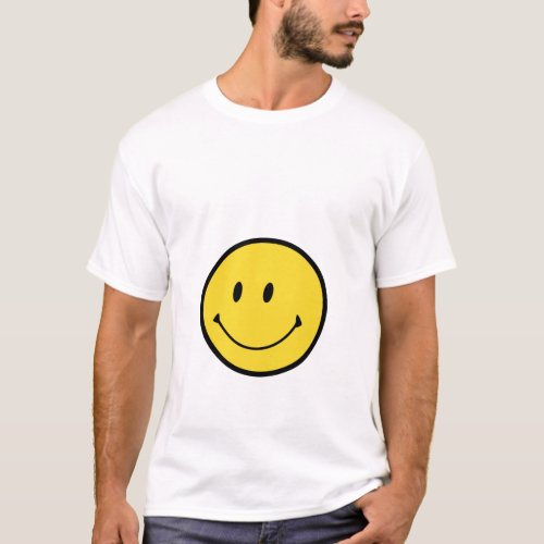 Smiley Face  Logo T_ Shirt