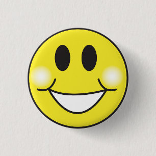 Smiley-Face Pinback Button