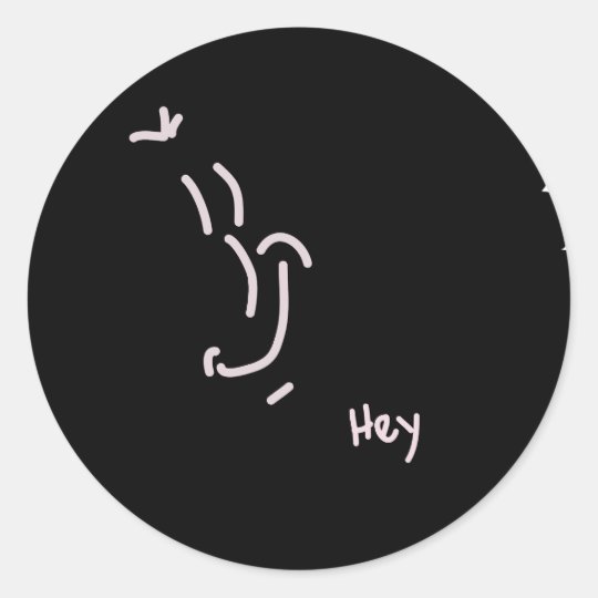 smiley face.png classic round sticker