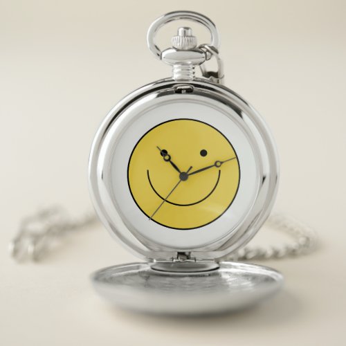 Smiley Face Pocket Watch