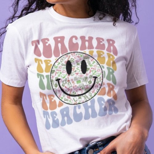 Smiley Face Teacher T_Shirt