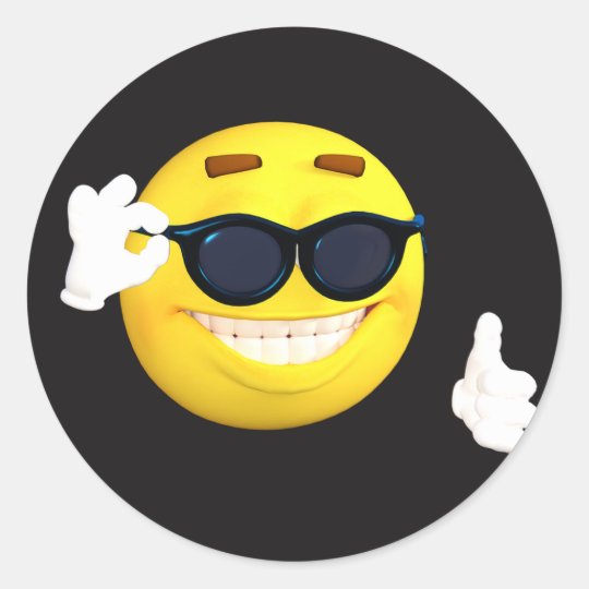 Smiley Face Thumbs Up Emoji Stickers