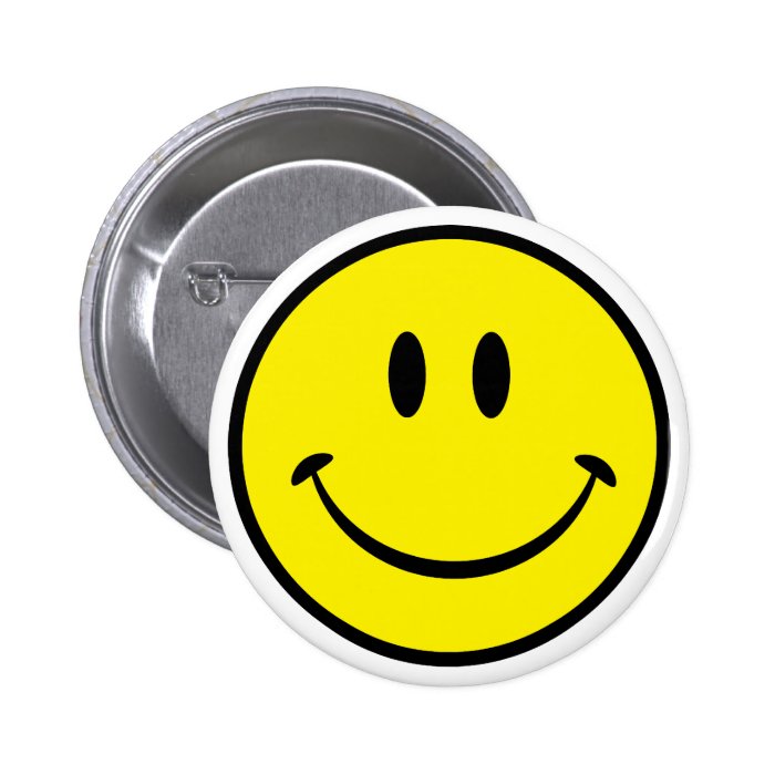 Smiley Happiness Face Button