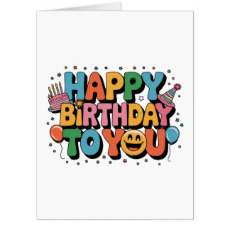 Smiley Happy Birthday Card