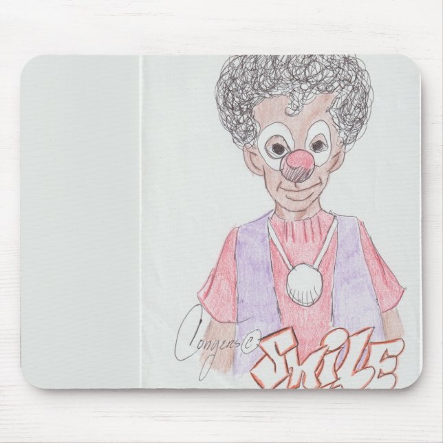 Smiley, Happy Clown mouse pad (Front)