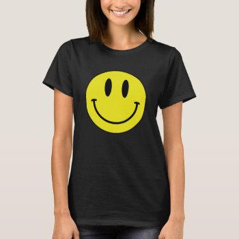 Smiley Happy Face T-shirt by JaxFunnySirtz at Zazzle