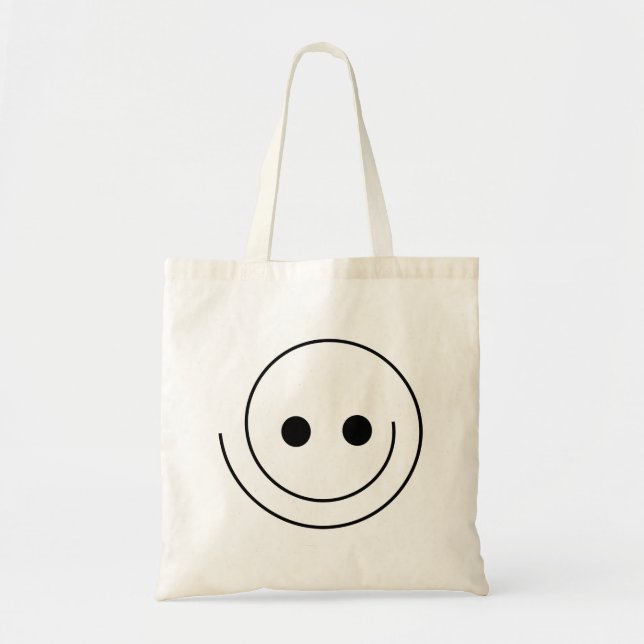 Smiley, happy, smiling tote bag (Front)
