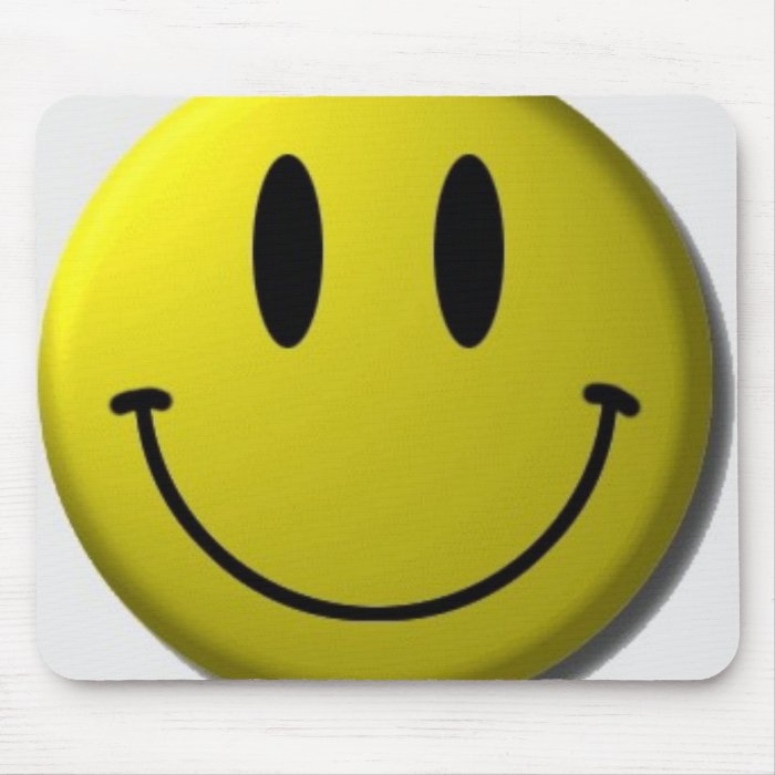 smiley mouse pad