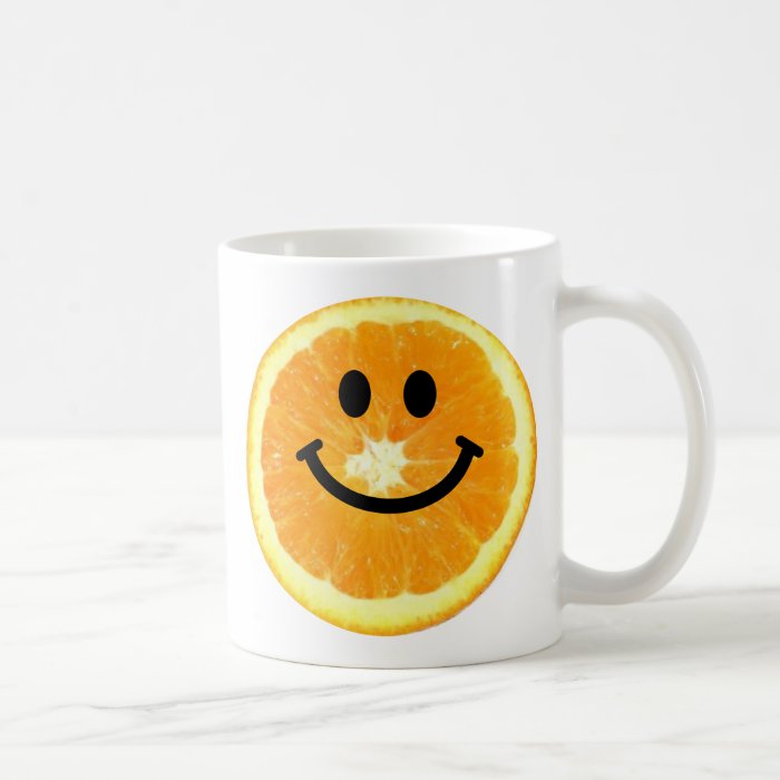 Smiley Orange Slice Coffee Mug