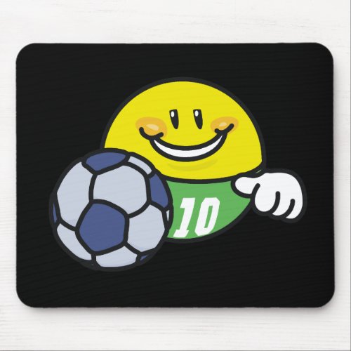 Smiley Soccer T shirts and Gifts Mouse Pad