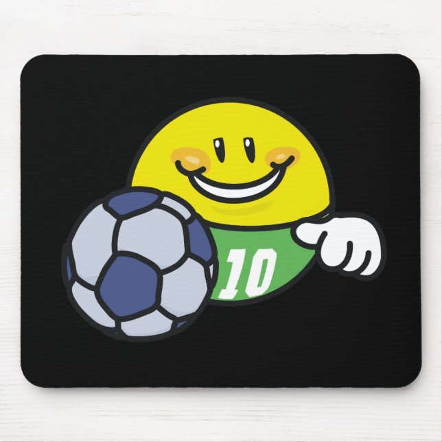 Smiley Soccer T shirts and Gifts Mouse Pad (Front)