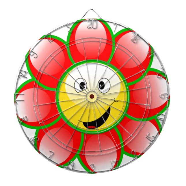 Smiley Sun Dart Board (Front)