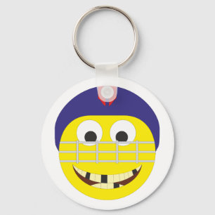 Smilie Eishockeyspieler ice hockey player Keychain