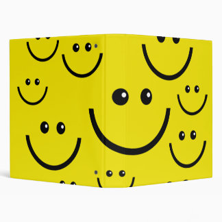 Smilie Face Background 3 Ring Binder