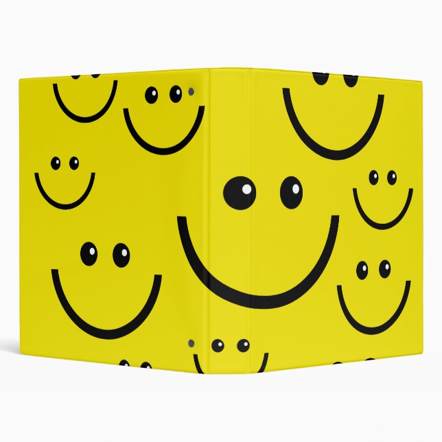 Smilie Face Background 3 Ring Binder (Background)