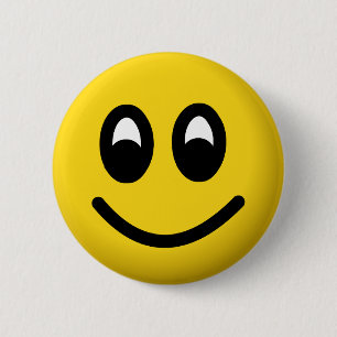 smilie pinback button