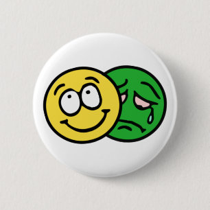 Smilie theater comedy tragedy button