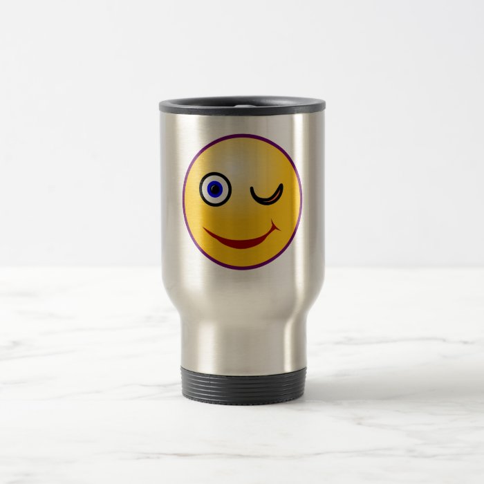 Smilie Zwinkern smiley twinkle Mugs