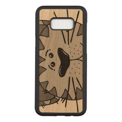 Smiling Alley Cat Carved Samsung Galaxy S8+ Case