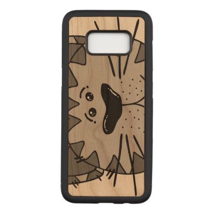 Smiling Alley Cat Carved Samsung Galaxy S8 Case