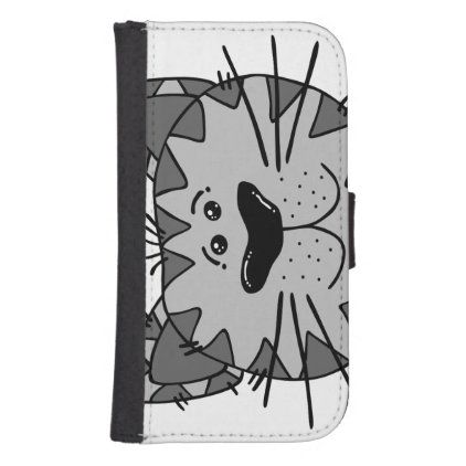 Smiling Alley Cat Galaxy S4 Wallet Case