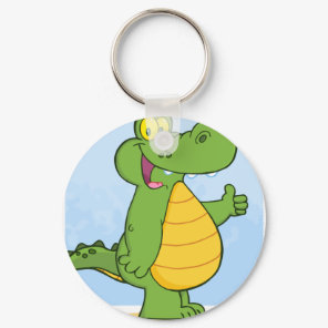 Smiling Alligator Or Crocodile Keychain
