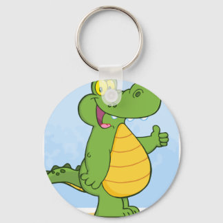 Smiling Alligator Or Crocodile Keychain
