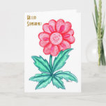 Smiling And Thinking Of You. Card at Zazzle