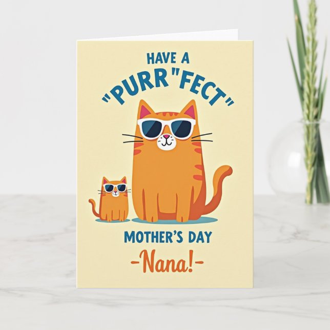 Smiling Animal Mothers Day Card (Front)